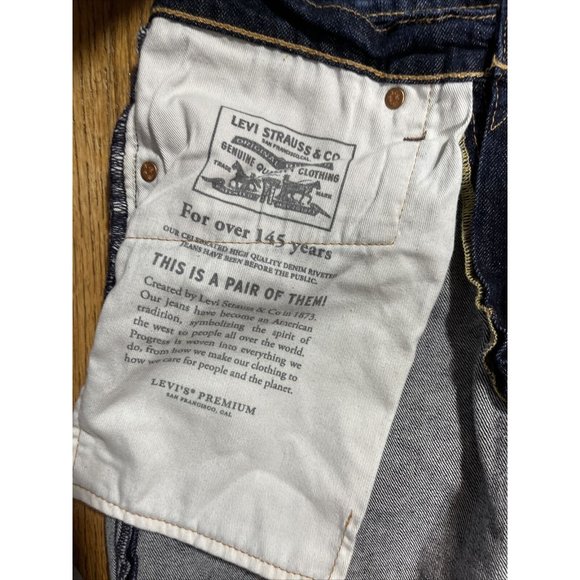 Levis Big E Lot 514 Mens Size 30x30 Dark Wash Denim Jeans - Picture 10 of 10